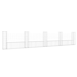 OGRODZENIE GABIONOWE GABION Z 5 SŁUPKAMI 500X20X100CM