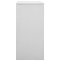 SZAFKI BIUROWE STALOWE 2 SZT. 90X45X92,5CM JASNOSZARE