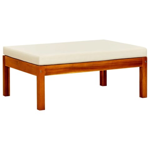 OGRODOWA ŁAWKA ZE STOLIKIEM I PODNÓŻKAMI DREWNO AKACJOWE