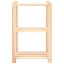 REGAŁY Z 3 PÓŁKAMI 5 SZT 60X38X90CM SOSNA 150KG