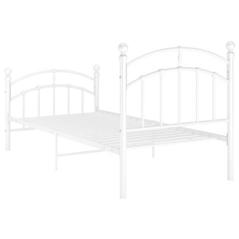 RAMA ŁÓŻKA BIAŁA METALOWA 100X200CM