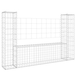 OGRODZENIE GABIONOWE GABION Z 2 SŁUPKAMI 140X20X100CM