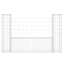 OGRODZENIE GABIONOWE GABION Z 2 SŁUPKAMI 140X20X100CM