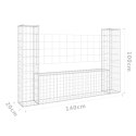 OGRODZENIE GABIONOWE GABION Z 2 SŁUPKAMI 140X20X100CM