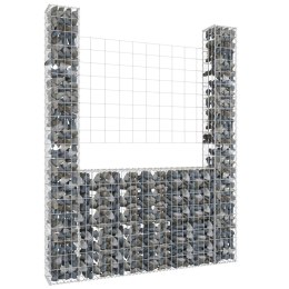 OGRODZENIE GABIONOWE GABION Z 2 SŁUPKAMI 140X20X200CM