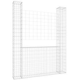 OGRODZENIE GABIONOWE GABION Z 2 SŁUPKAMI 140X20X200CM