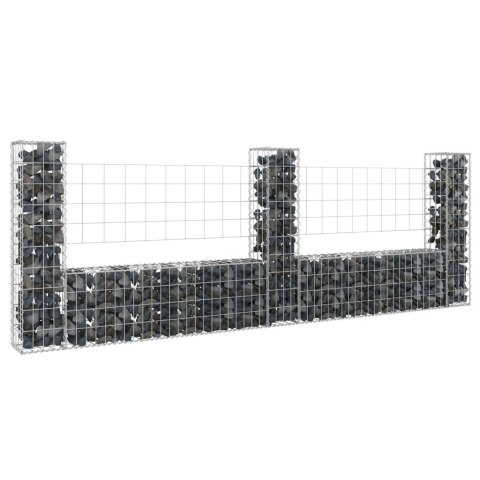 OGRODZENIE GABIONOWE GABION Z 3 SŁUPKAMI 260X20X100CM