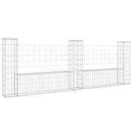 OGRODZENIE GABIONOWE GABION Z 3 SŁUPKAMI 260X20X100CM