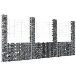 OGRODZENIE GABIONOWE GABION Z 4 SŁUPKAMI 380X20X200CM