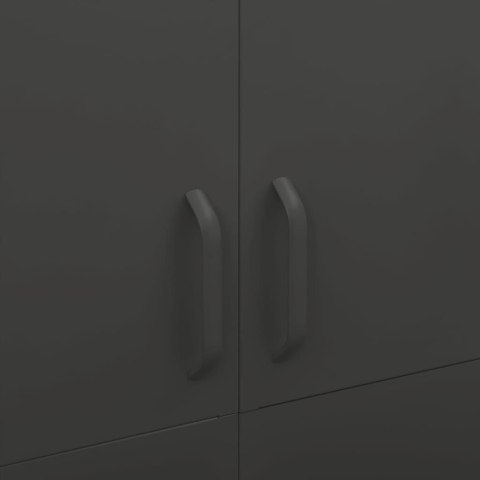 SZAFA ANTRACYTOWA 90X50X180CM STALOWA