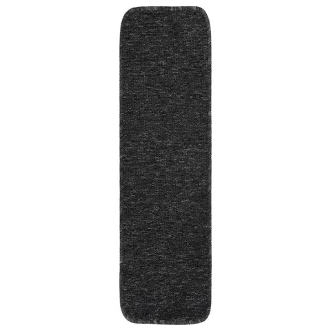 NAKŁADKI NA SCHODY 15 SZT. 75X20CM ANTYPOŚLIZG. ANTRACYT