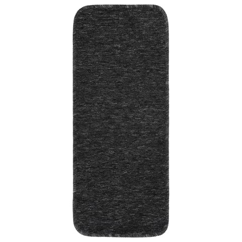 NAKŁADKI NA SCHODY 15 SZT. 60X25CM ANTYPOŚLIZGOWE ANTRACYT