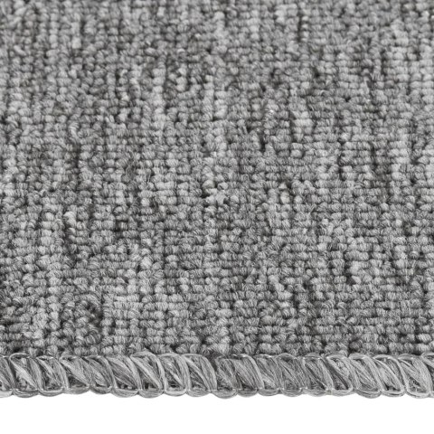 NAKŁADKI NA SCHODY 15 SZT. 60X25CM ANTYPOŚLIZGOWE SZARE