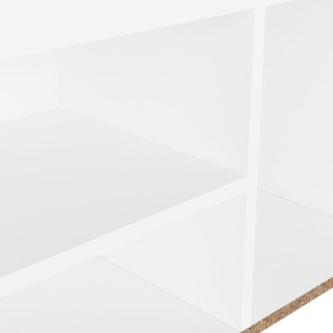 ŁAWKA NA BUTY Z PODUSZKĄ BIAŁA 80X30X47CM