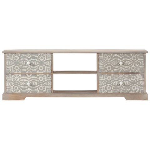 SZAFKA POD TV 120X30X40CM LITE DREWNO AKACJOWE