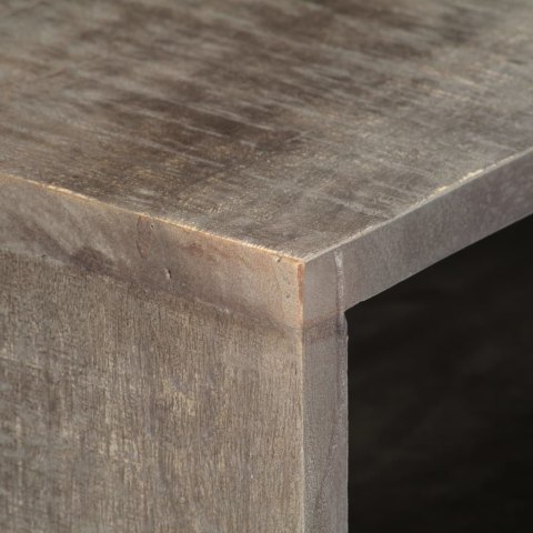 SZAFKA POD TV SZARA 130X30X46CM LITE SUROWE DREWNO MANGO