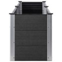 PODWYŻSZONA DONICA OGRODOWA 200X50X54CM WPC SZARA