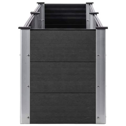 PODWYŻSZONA DONICA OGRODOWA 200X50X54CM WPC SZARA