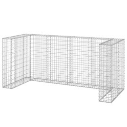 GABIONOWA GABION OSŁONA DO KOSZY NA ŚMIECI 250X100X110CM