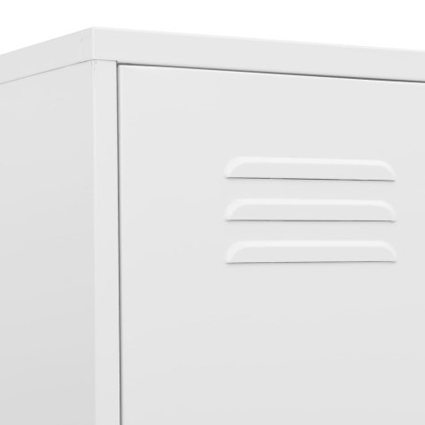 SZAFA ZAMYKANA NA KLUCZ BIAŁA 35X46X180CM STALOWA