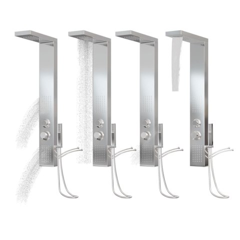 PANEL PRYSZNICOWY ZE STALI NIERDZEWNEJ KWADRATOWY