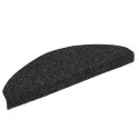 SAMOPRZYLEPNE NAKŁADKI NA SCHODY 15 SZT. 65X21X4CM CZARNE