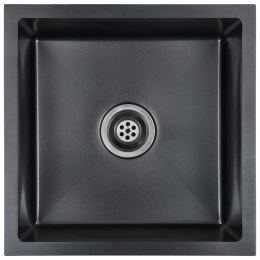 RĘCZNIE ROBIONY ZLEW KUCHENNY SITKO CZARNY STAL NIERDZEWNA