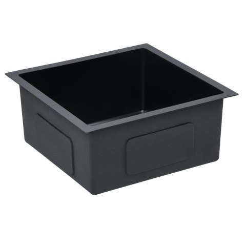 RĘCZNIE ROBIONY ZLEW KUCHENNY SITKO CZARNY STAL NIERDZEWNA