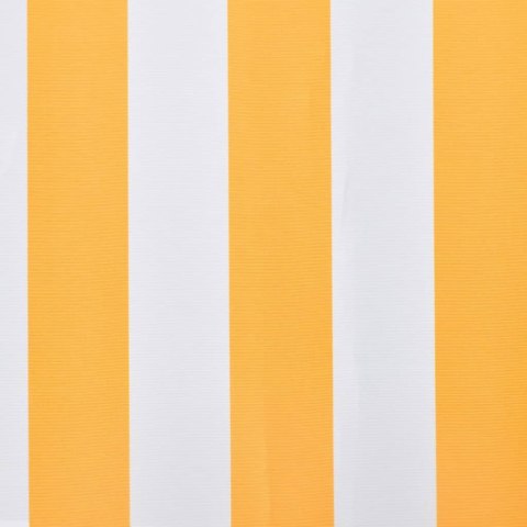 TKANINA DO MARKIZY POMARAŃCZOWO-BIAŁA 450X300CM