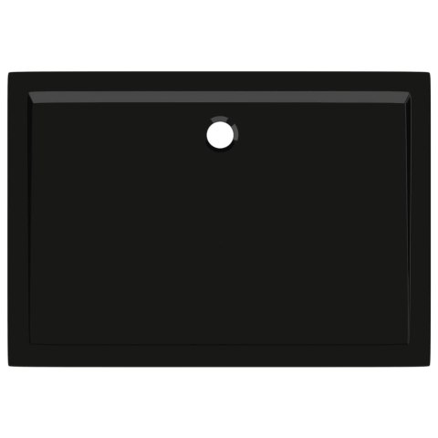 PROSTOKĄTNY BRODZIK PRYSZNICOWY ABS CZARNY 70X100CM