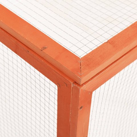 KLATKA DLA KRÓLIKA 124X120X60CM DREWNO JODŁOWE