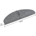 SAMOPRZYLEPNE NAKŁADKI NA SCHODY 5SZT SZARE 65X21X4CM