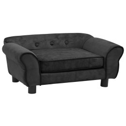 SOFA DLA PSA CIEMNOSZARA 72X45X30CM PLUSZOWA