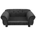 SOFA DLA PSA CIEMNOSZARA 72X45X30CM PLUSZOWA