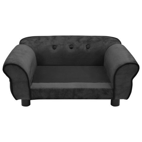 SOFA DLA PSA CIEMNOSZARA 72X45X30CM PLUSZOWA