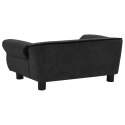 SOFA DLA PSA CZARNA 72X45X30CM PLUSZOWA