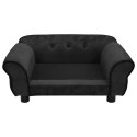 SOFA DLA PSA CZARNA 72X45X30CM PLUSZOWA