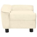 SOFA DLA PSA KREMOWA 72X45X30CM PLUSZOWA