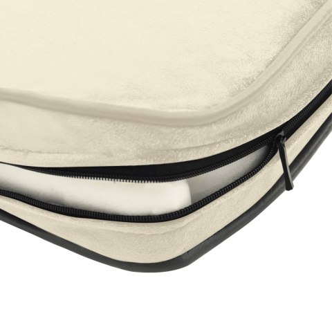 SOFA DLA PSA KREMOWA 72X45X30CM PLUSZOWA