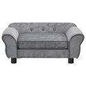 SOFA DLA PSA SZARA 72X45X30CM PLUSZOWA