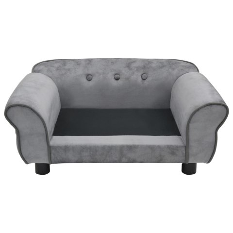 SOFA DLA PSA SZARA 72X45X30CM PLUSZOWA