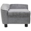 SOFA DLA PSA SZARA 72X45X30CM PLUSZOWA