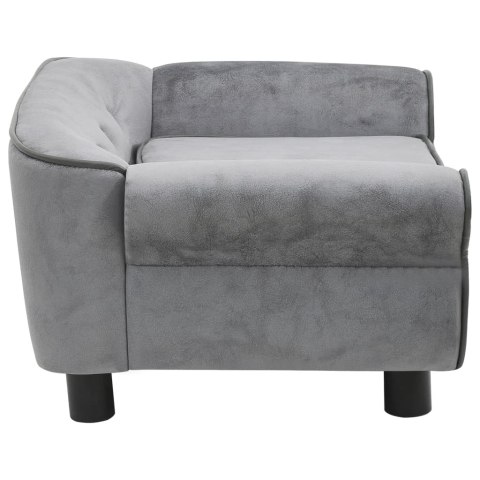 SOFA DLA PSA SZARA 72X45X30CM PLUSZOWA