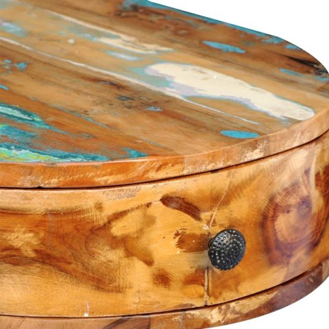 BIURKO Z ŻELAZNYMI NOGAMI DREWNO Z ODZYSKU