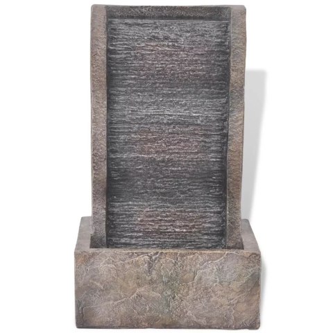 FONTANNA POKOJOWA ZE ŚWIATŁEM LED ŻYWICA SYNTETYCZNA