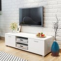 SZAFKA POD TV POŁYSK BIAŁA 140X403X347CM