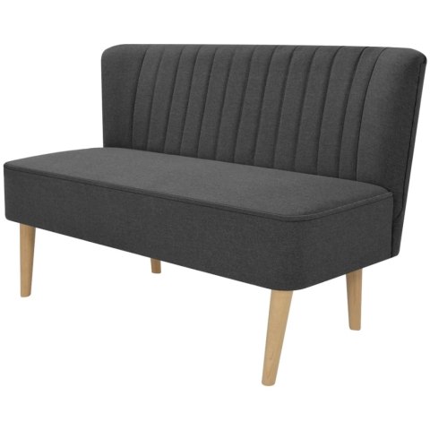 SOFA 117X555X77CM CIEMNOSZARA TKANINA