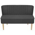 SOFA 117X555X77CM CIEMNOSZARA TKANINA