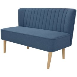 SOFA 117X555X77CM NIEBIESKI MATERIAŁ