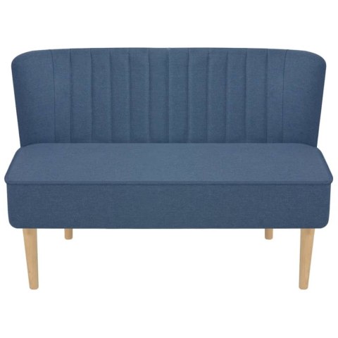 SOFA 117X555X77CM NIEBIESKI MATERIAŁ